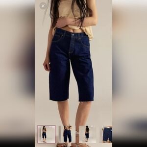 FP We The Free Jam Session Relaxed Capri. Dark Rinse. NWT